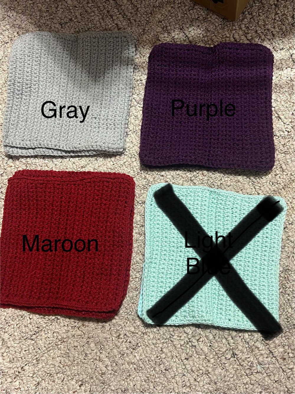 Pick 5 Crochet Dishcloth/Potholder Set